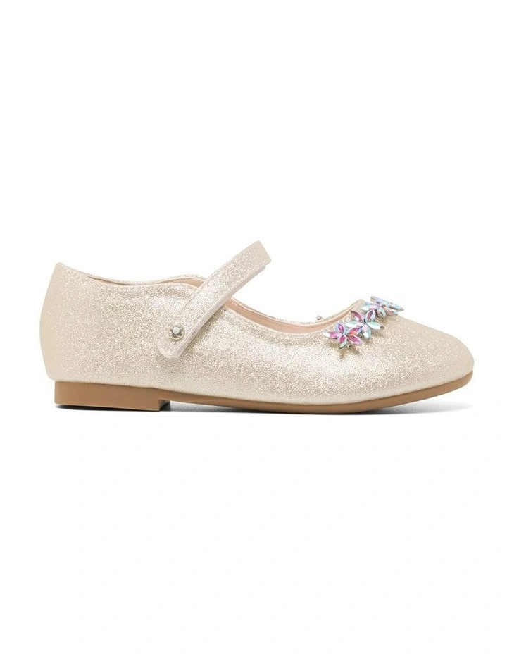 Cammi Crystal Shoes In Gold image 1