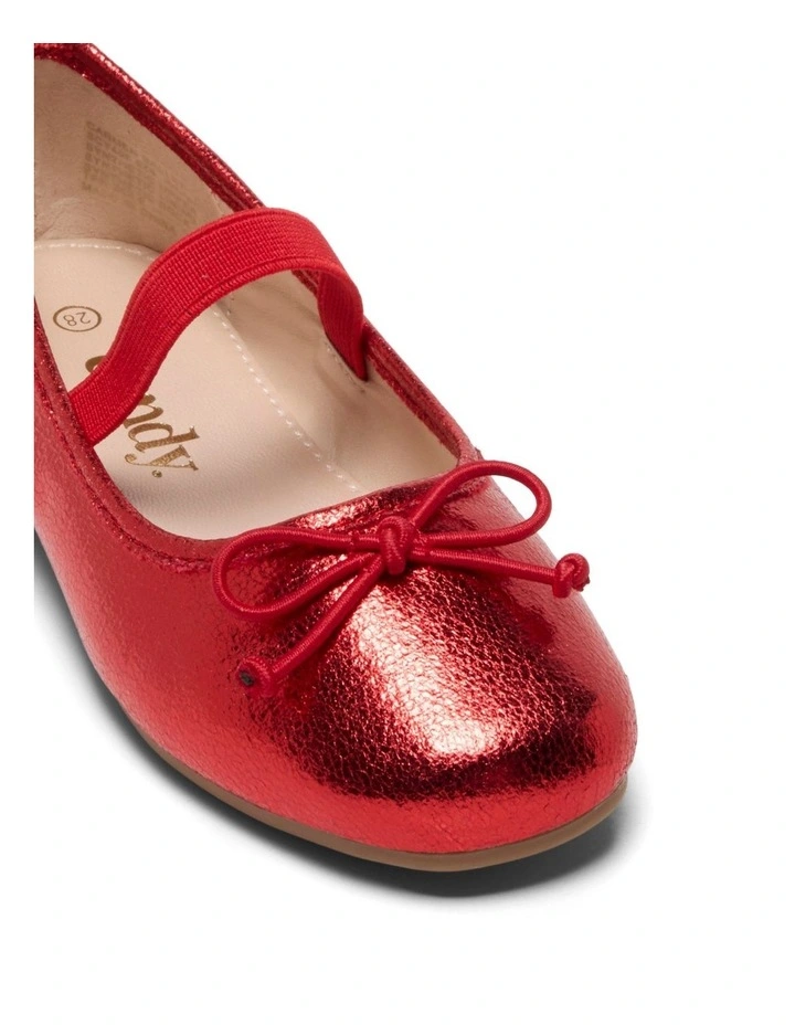Carmen Ballet Flat Shoes In Red image 4