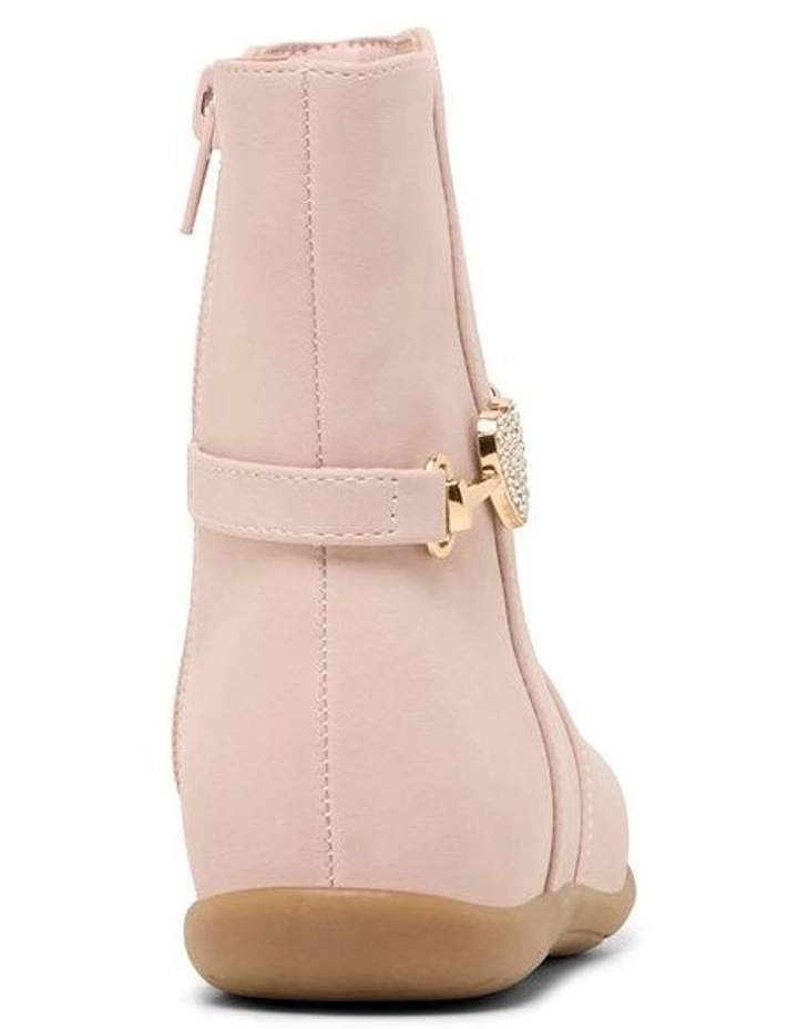 Elise Heart Boots In Blush image 3