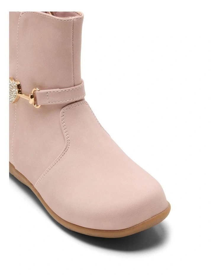 Elise Heart Boots In Blush image 4