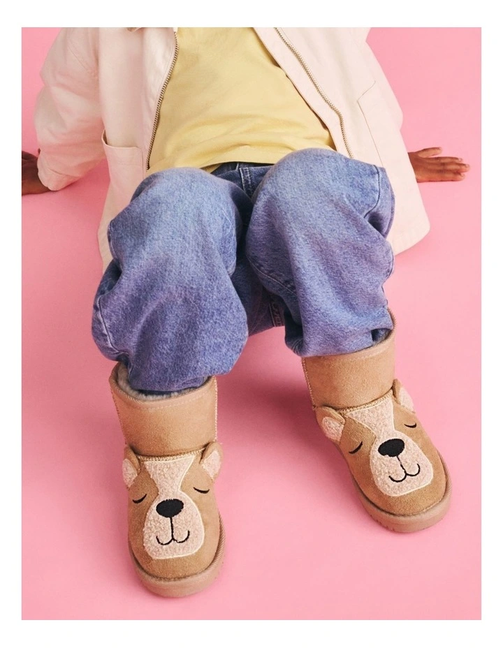 Chilly Dream Bear Slippers In Natural image 4
