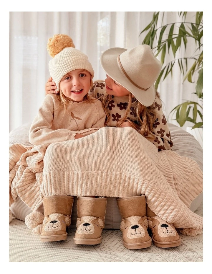 Chilly Dream Bear Slippers In Natural image 5