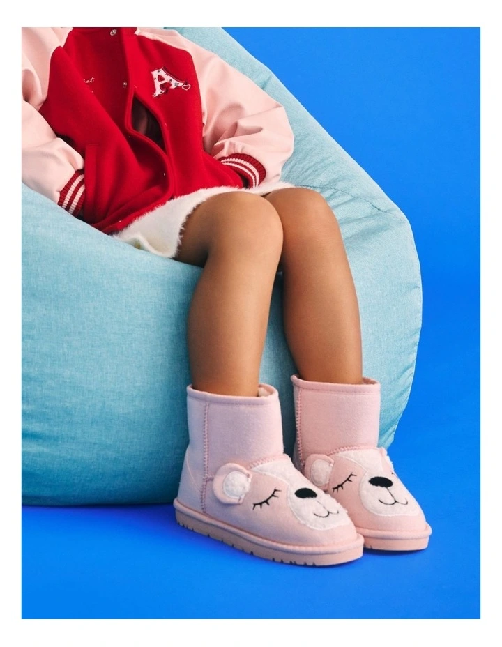 Chilly Dream Bear Slippers In Lt Pink image 4