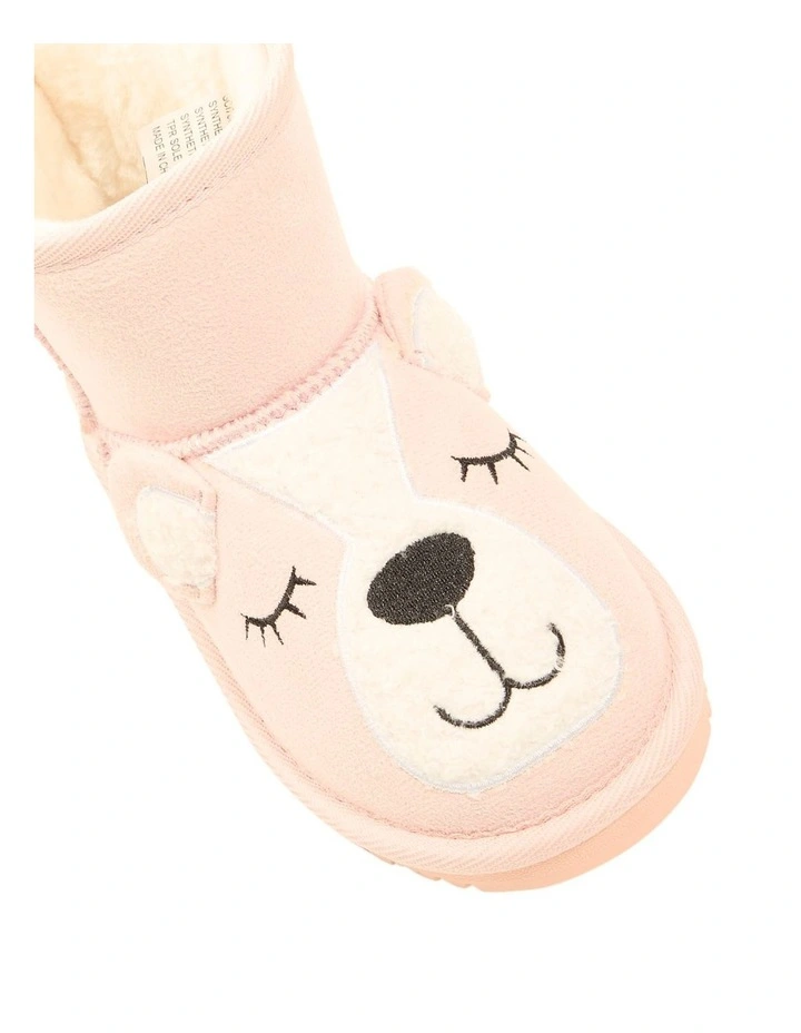 Chilly Dream Bear Slippers In Lt Pink image 4