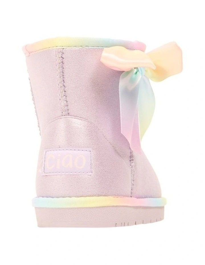 Chilly Low Bow Slippers In Lilac image 3