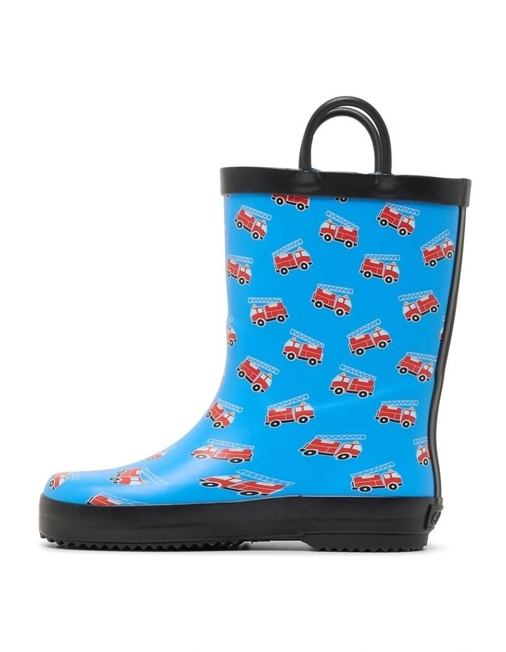 Fire Engine Gumboots In Blue image 2