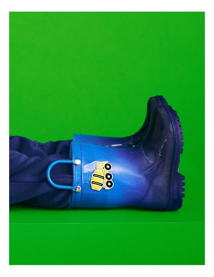 Charlie Truck Gumboots In Blue image 4