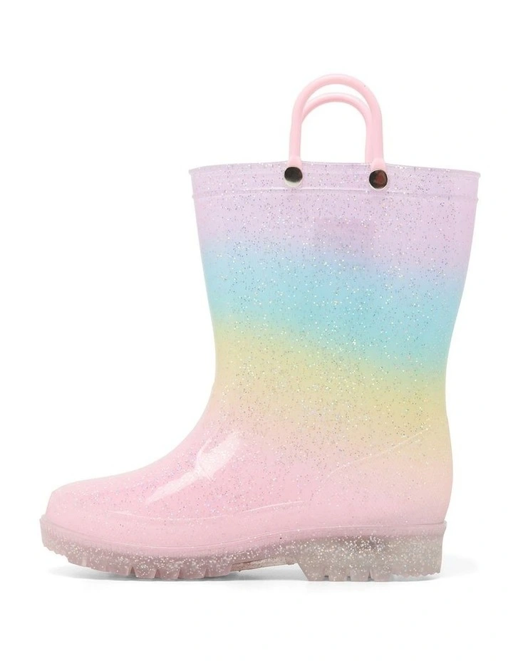 Calli Bow Gumboots In Pink image 2