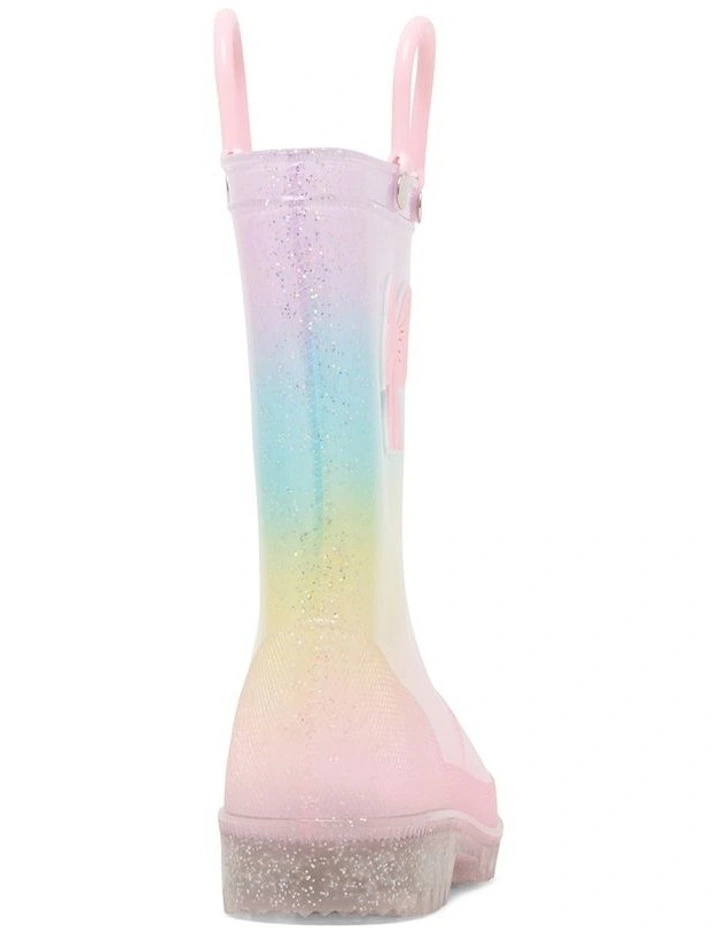 Calli Bow Gumboots In Pink image 3