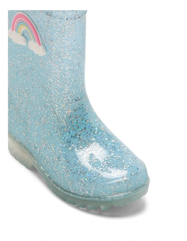 Calli Sparkle Gumboots In Turquoise image 4