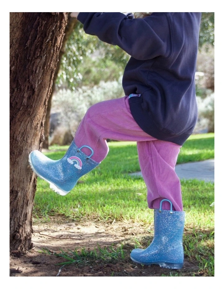 Calli Sparkle Gumboots In Turquoise image 5