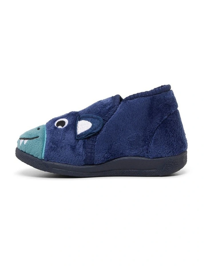Dinosaur Slippers In Navy image 2