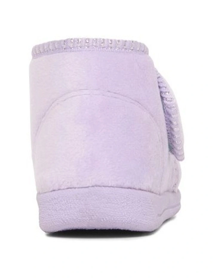 Glitter Bow Slippers in Lilac image 3