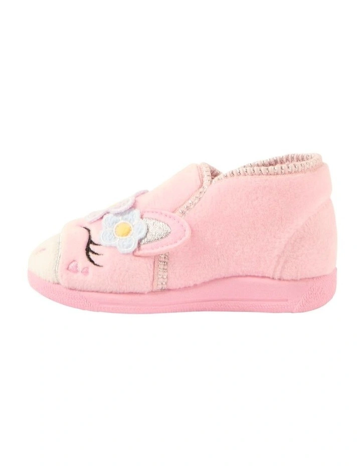 Unicorn Flower Slippers in Pink image 2