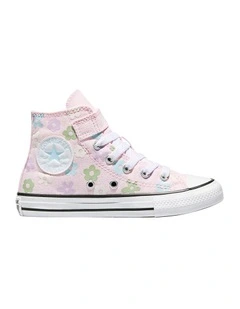 Chuck Taylor All Star Hi Bubble Flowers Youth Sneakers In Pink