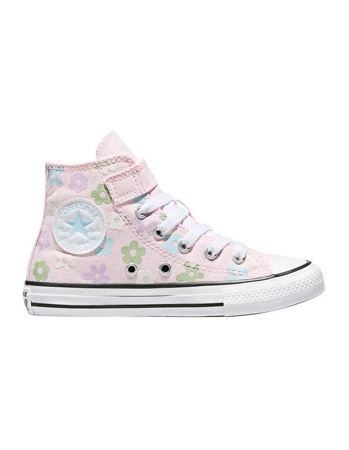 Chuck Taylor All Star Hi Bubble Flowers Youth Sneakers In Pink image 1