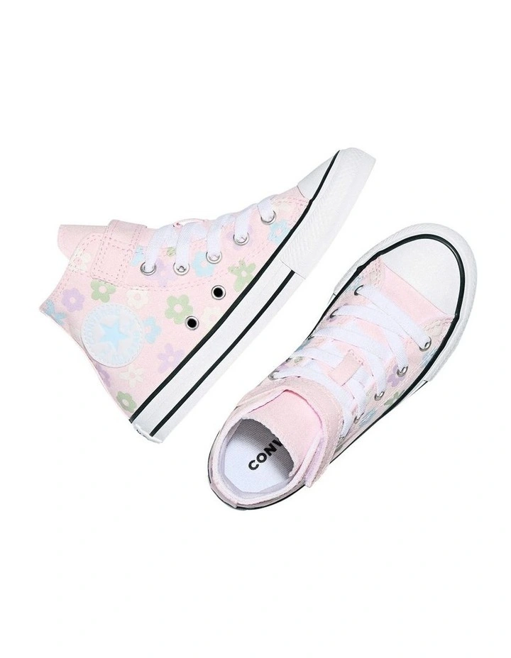 Chuck Taylor All Star Hi Bubble Flowers Youth Sneakers In Pink image 3