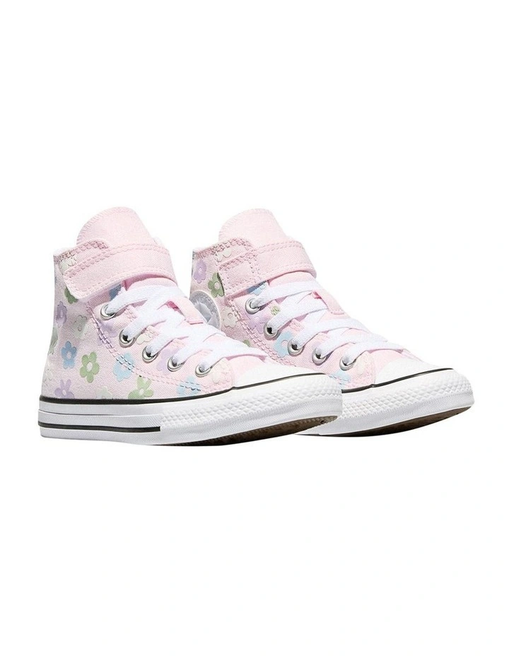 Chuck Taylor All Star Hi Bubble Flowers Youth Sneakers In Pink image 4