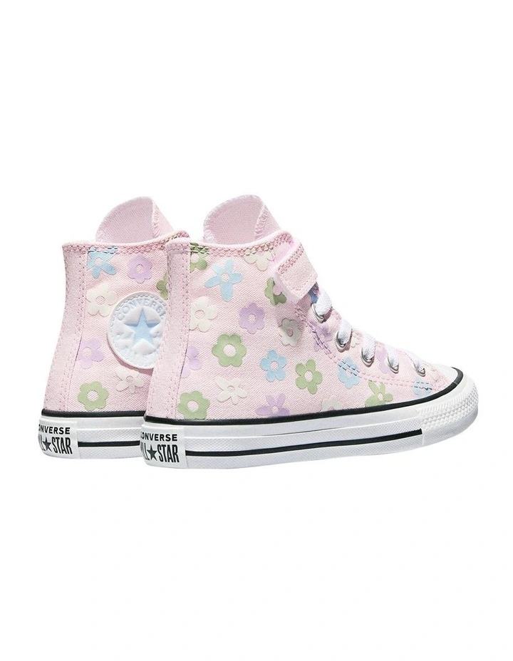 Chuck Taylor All Star Hi Bubble Flowers Youth Sneakers In Pink image 5