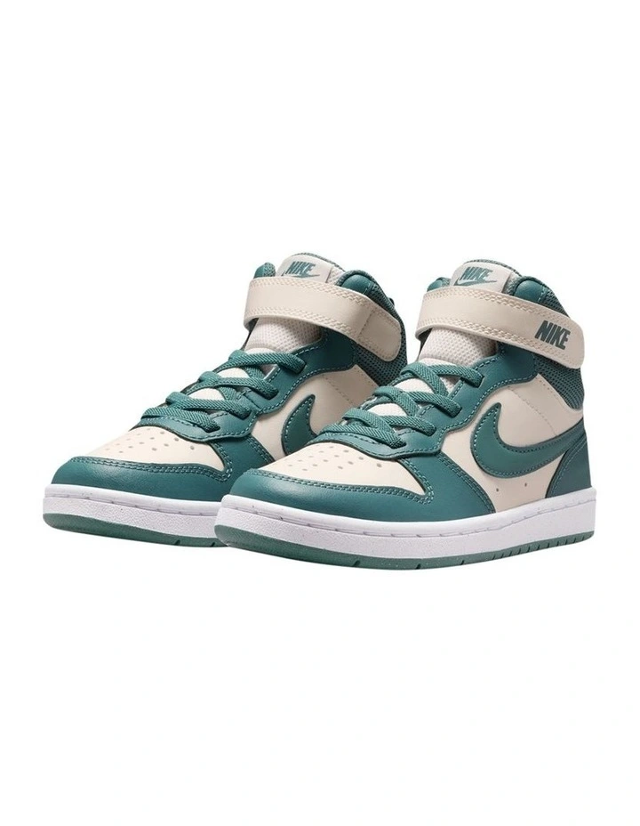 Court Borough Mid 2 Pre-School Sneakers In Cream image 4