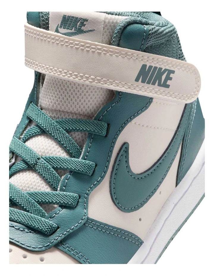 Court Borough Mid 2 Pre-School Sneakers In Cream image 5