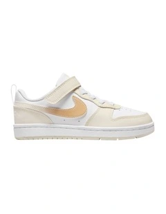 Court Borough Low Bball Pre-School Sneakers In White