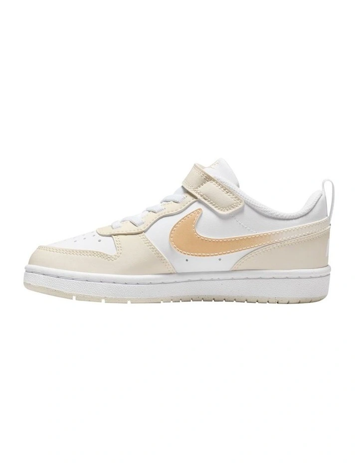 Court Borough Low Bball Pre-School Sneakers In White image 2