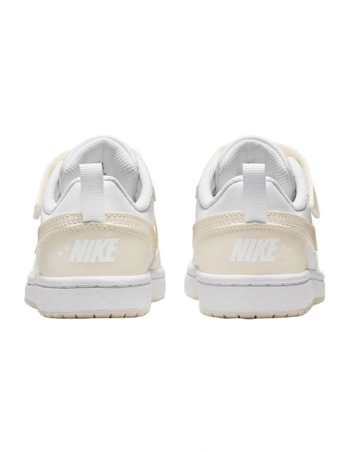 Court Borough Low Bball Pre-School Sneakers In White image 6