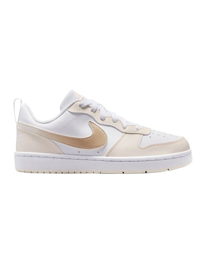 Court Borough Low Bball Grade School Sneakers In White image 1