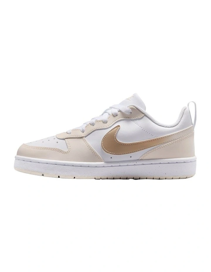 Court Borough Low Bball Grade School Sneakers In White image 2