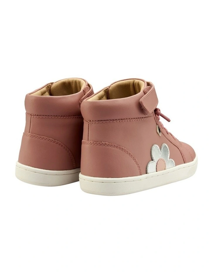 Sole Base Flower Boots In Old Rose image 3