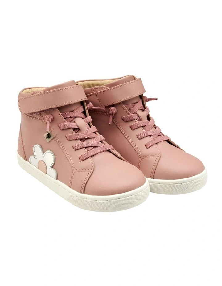 Sole Base Flower Boots In Old Rose image 4