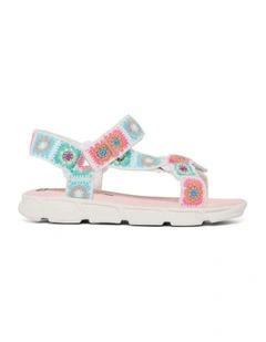 Crochet G 9861 Sandals in White