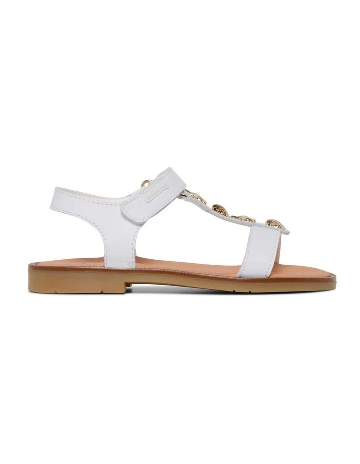 Mary Nautical Sandal 4510 Youth Sandals In White image 1