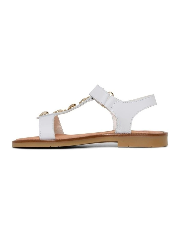 Mary Nautical Sandal 4510 Youth Sandals In White image 2