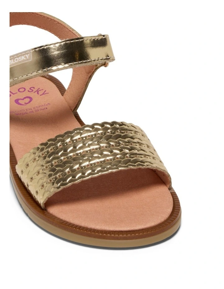 Mary Weave Sandal 4517 Youth Sandals In Champagne image 4