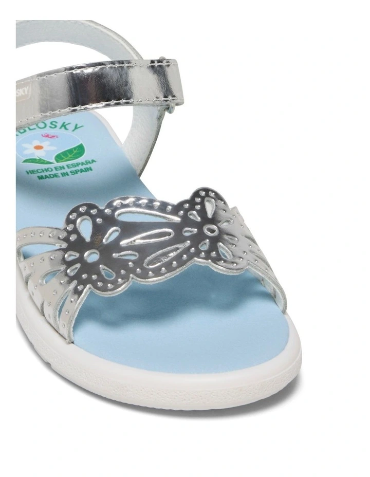 Panda Flower Sandal 4488 Youth In Silver image 4
