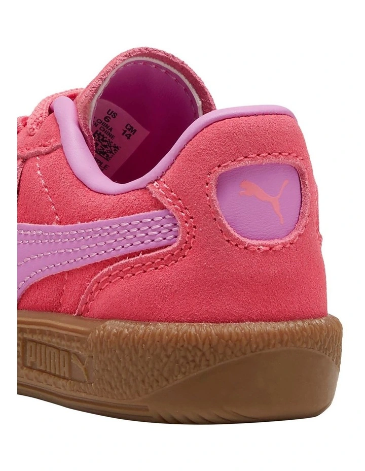 Palermo Elastic Lace Infant Sneakers in Rose image 5