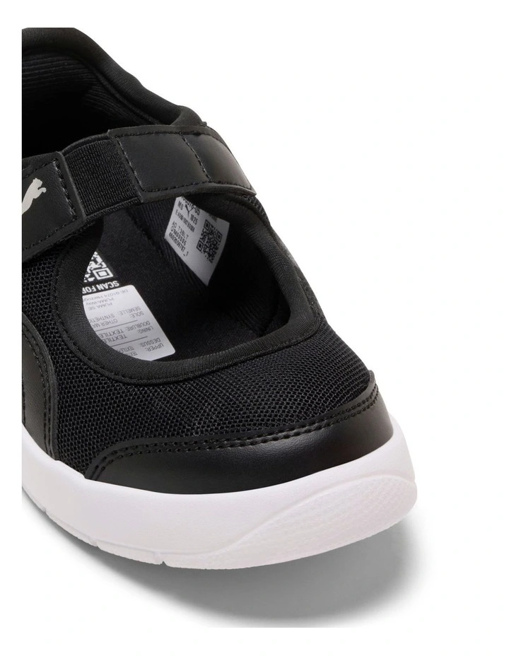 Courtflex V3 Lina Self-Fastening Pre-School Sneakers In Black image 4