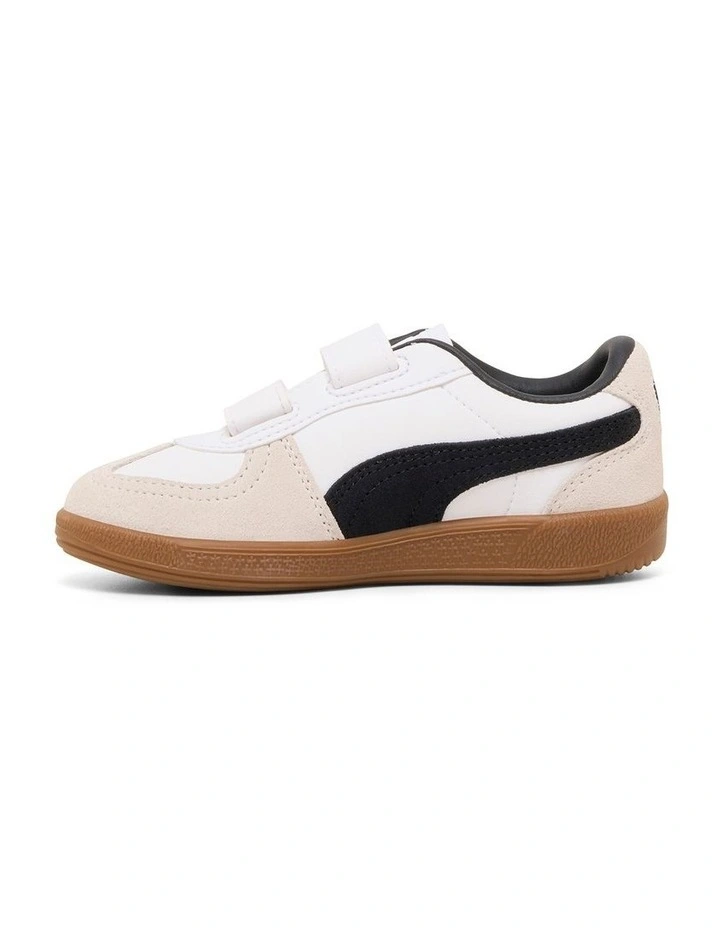 Palermo Ltr Self-Fastening Pre-School Sneakers In White image 2