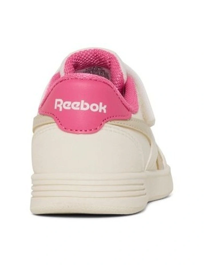 Court Advance Elastic Lace And Top Strap Sneakers In Cream image 3