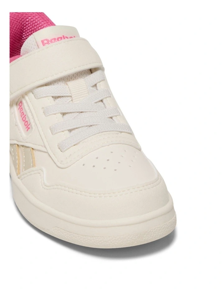 Court Advance Elastic Lace And Top Strap Sneakers In Cream image 4
