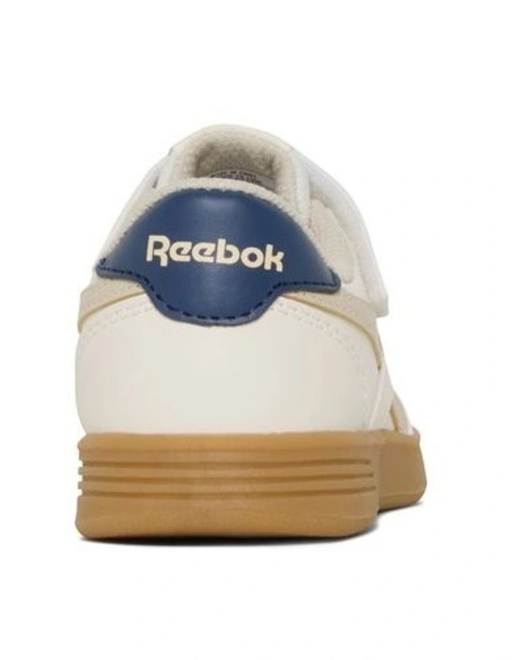 Court Advance Elastic Lace And Top Strap Sneakers In Cream image 3