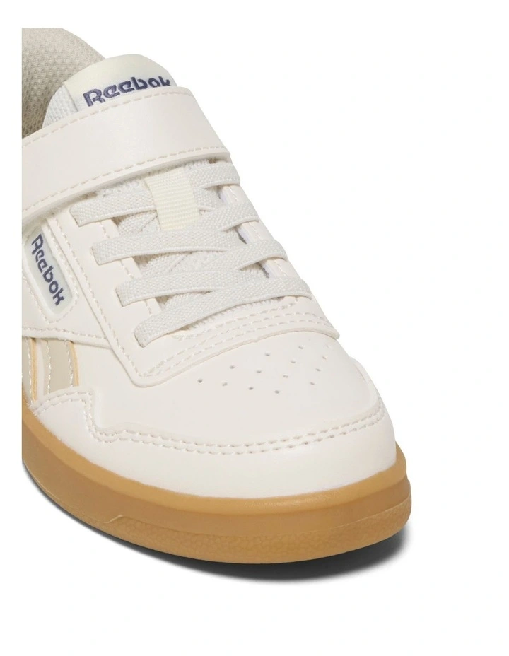 Court Advance Elastic Lace And Top Strap Sneakers In Cream image 4