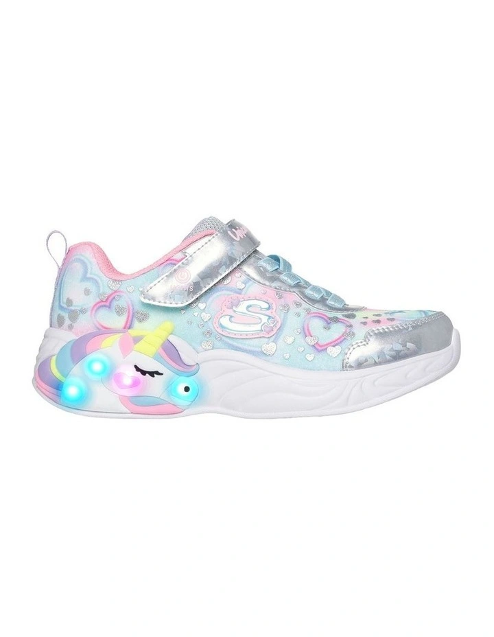 Unicorn Dreams Youth  Sneakers In Silver image 2