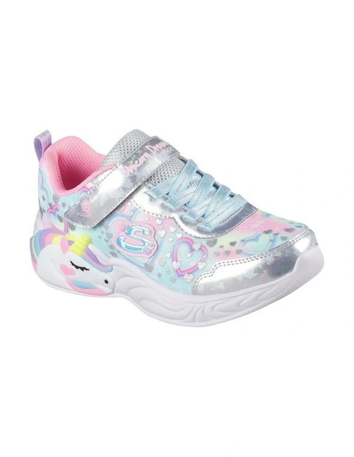 Unicorn Dreams Youth  Sneakers In Silver image 4