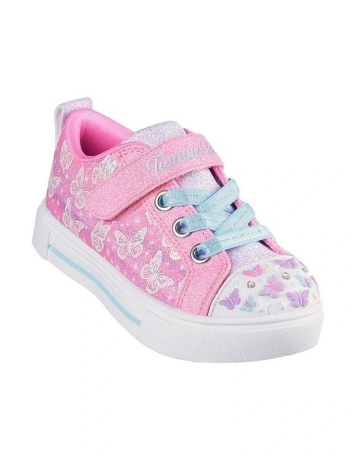 Twinkle Toes Ombre Flutter Infant Sneakers In Hot Pink image 4