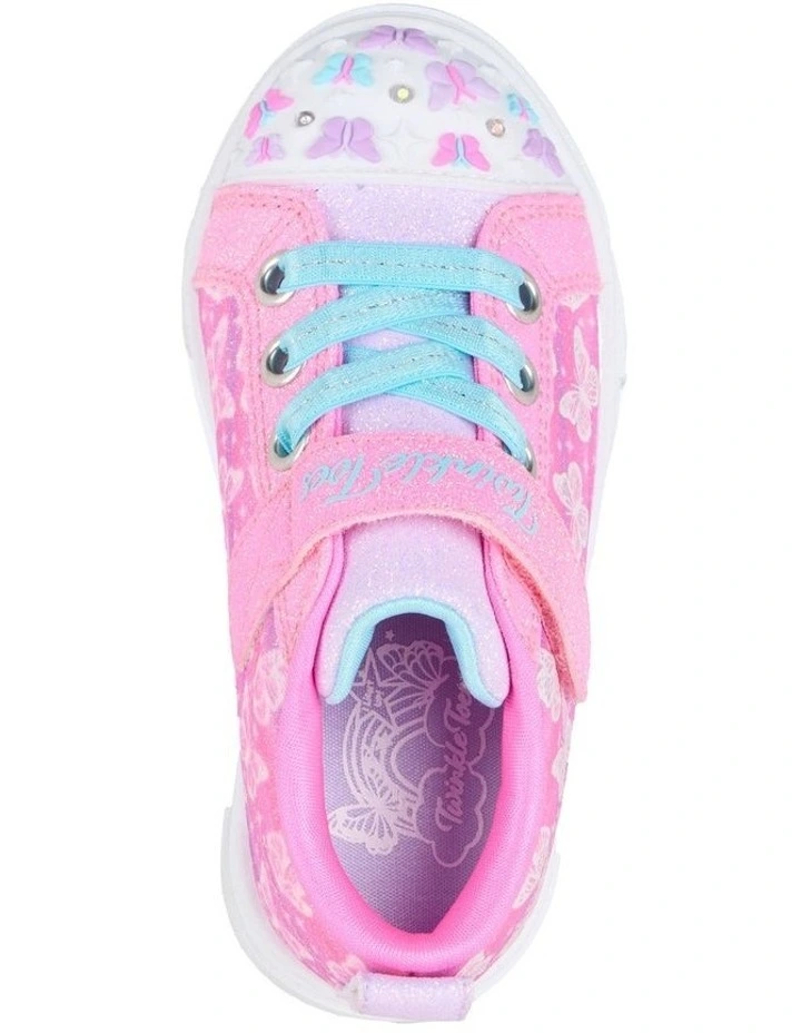 Twinkle Toes Ombre Flutter Infant Sneakers In Hot Pink image 5