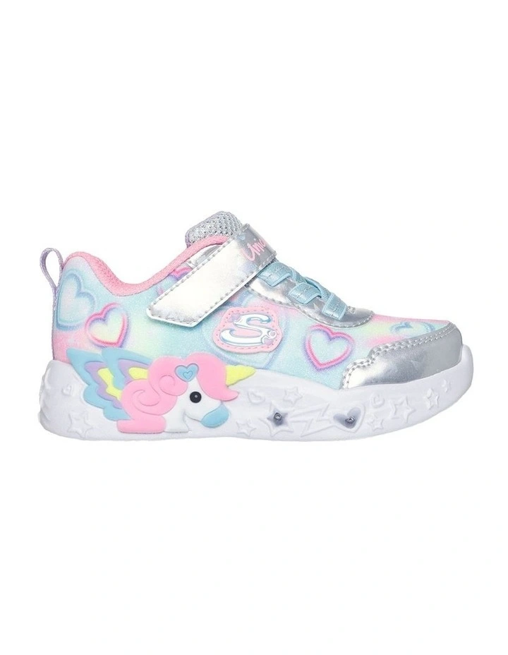 Unicorn Charmer Infant Sneakers In Silver image 1