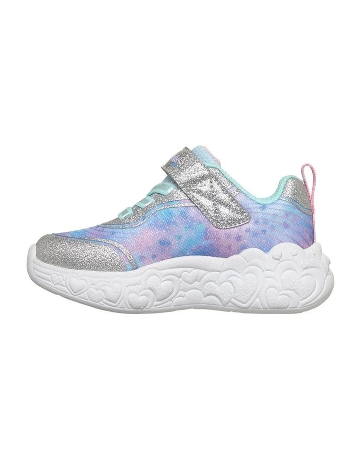 Eternal Heart Lights Infant Sneakers in Silver image 2
